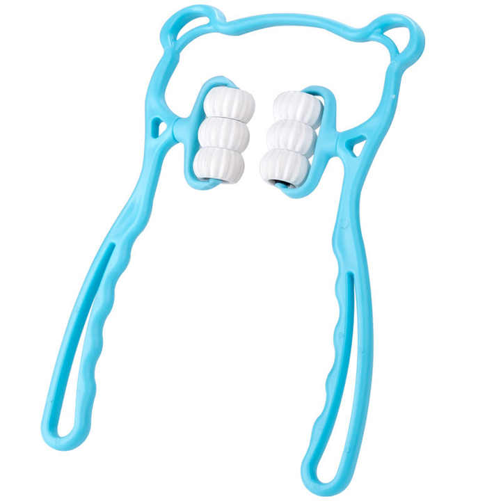 Multifunctional Manual Six-wheel Neck Massager Massage Relieve Roller Massage Tool