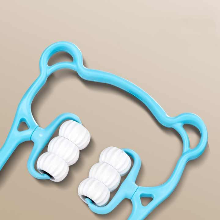 Multifunctional Manual Six-wheel Neck Massager Massage Relieve Roller Massage Tool