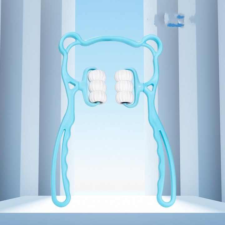 Multifunctional Manual Six-wheel Neck Massager Massage Relieve Roller Massage Tool